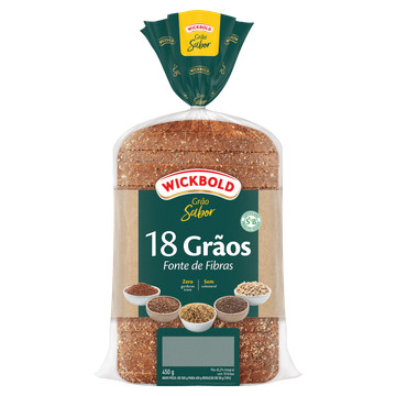 Wickbold Pão de forma integral 18 grãos 500g
