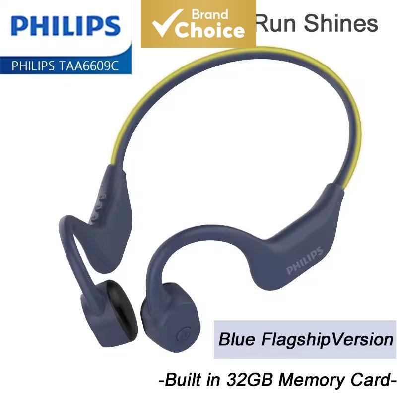 Fones de ouvido Philips TAA6609C, fones de ouvido, fones de ouvido Bluetooth de condução óssea com microfone, bateria de