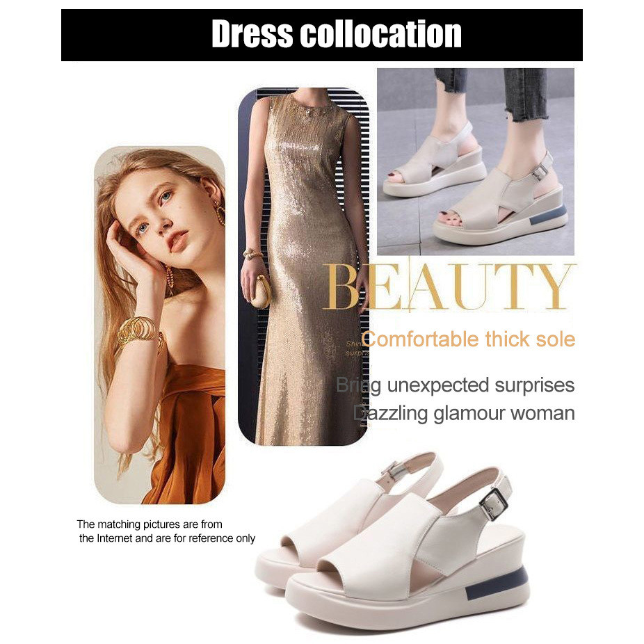 【Estilo Casual】[Ideal para o Dia a Dia] Sandálias Plataforma Femininas/Sandálias de Verão/Sandálias Confortáveis