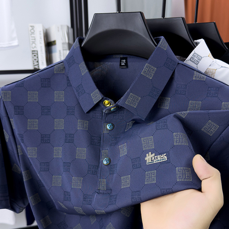 Polo masculino polo roupas masculinas moda roupas masculinas camisas polo diário Casual roupas masculinas de meia-idade