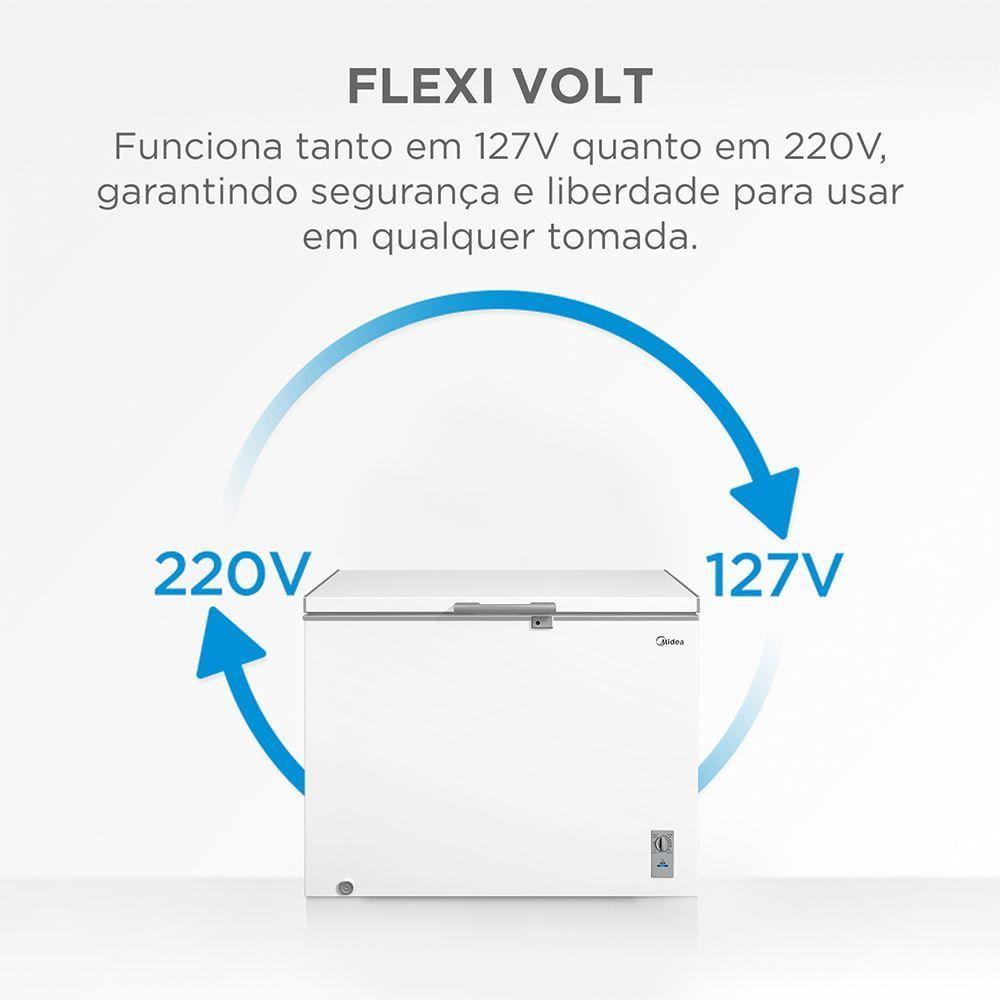 Freezer Horizontal Midea MDRC411FZD013 293L Inverter Branco Bivolt · foto 2