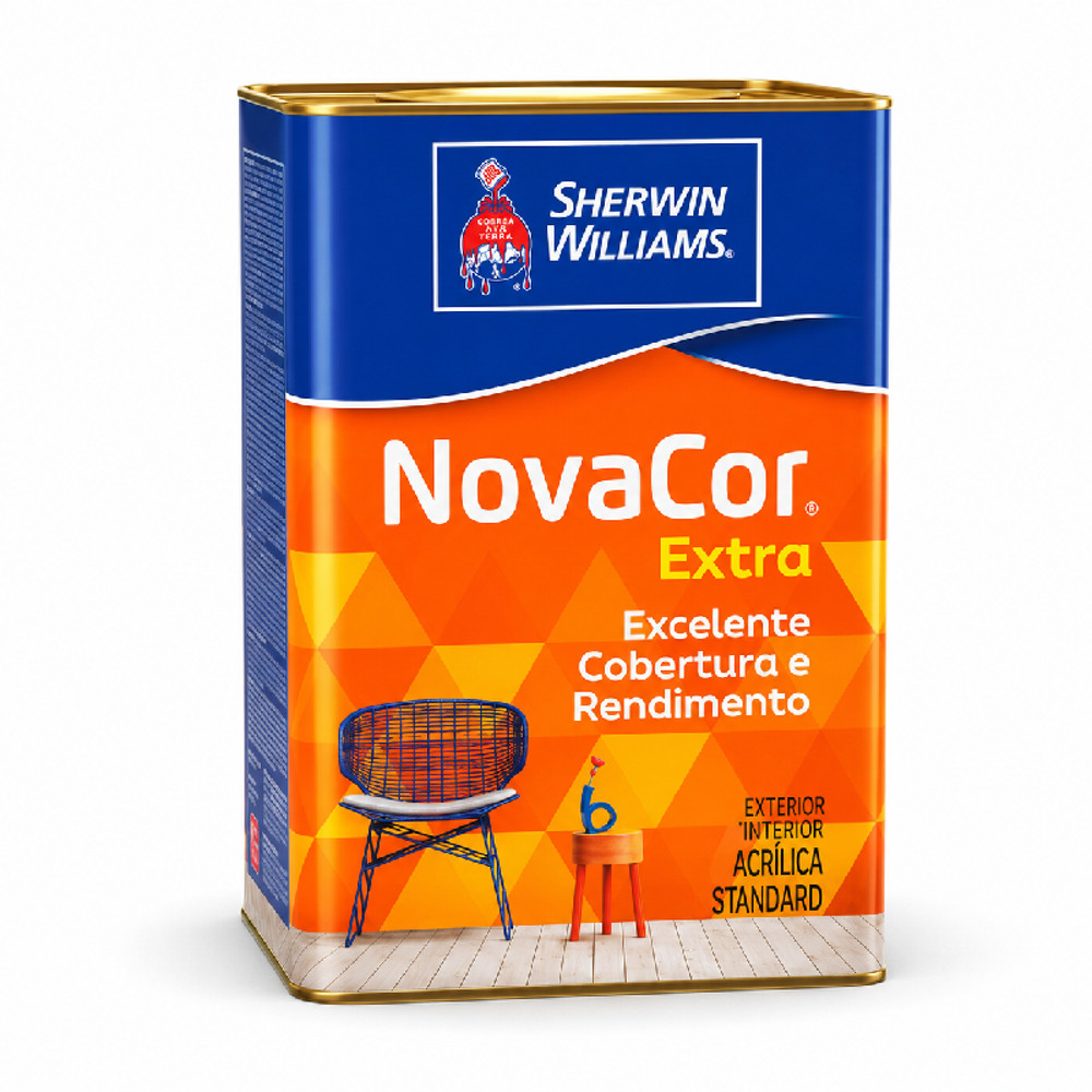 Tinta Acrílica Novacor Extra Fosco Varias Cores 18L Sherwin-Williams
