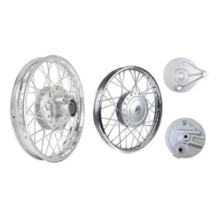 Par Roda Aro Raiada Pop 100 Pop 110 4mm Com Espelhos