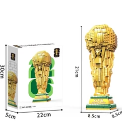 2798 pçs compatível Lego blocos de construção copa do mundo futebol internacional Hercules cup fã coleção menino brinque