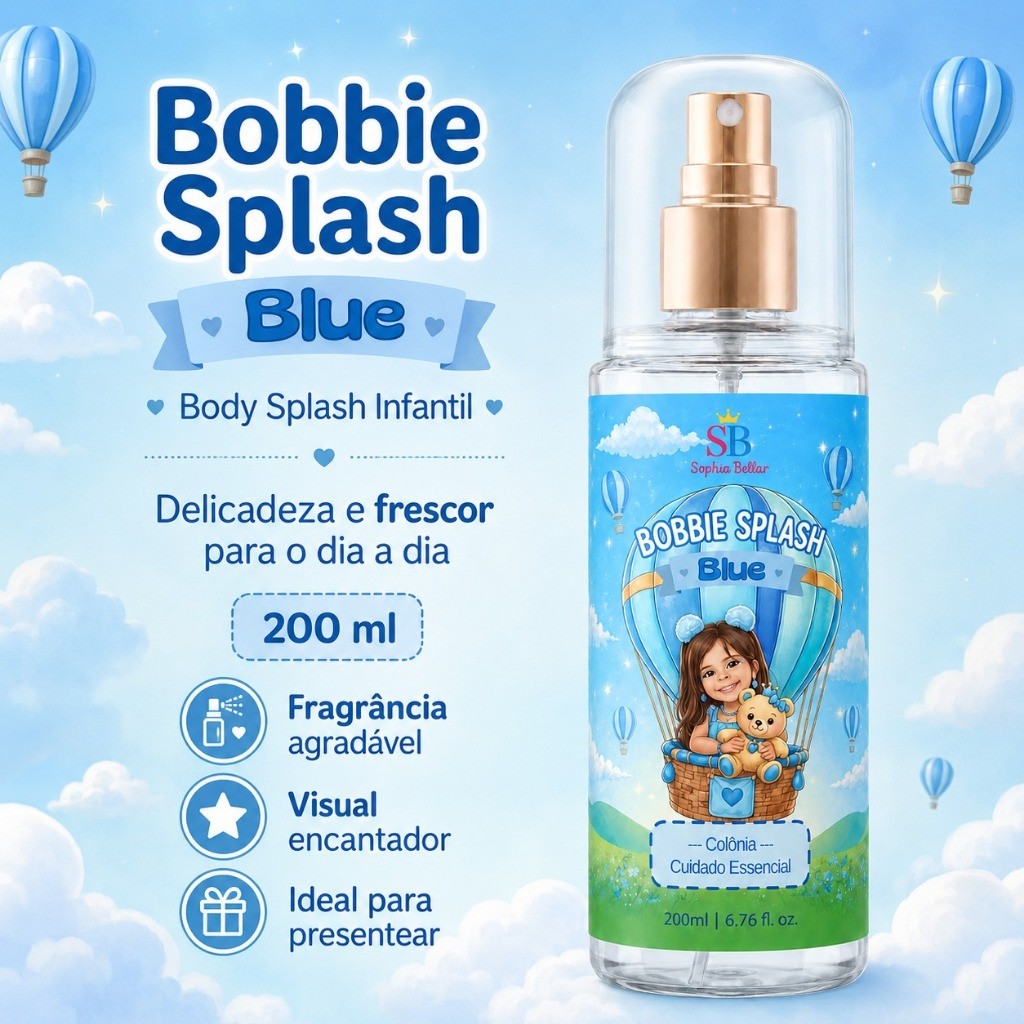Body Splash Infantil Blue Sophia Bellar 200ml –Cuidado Essencial