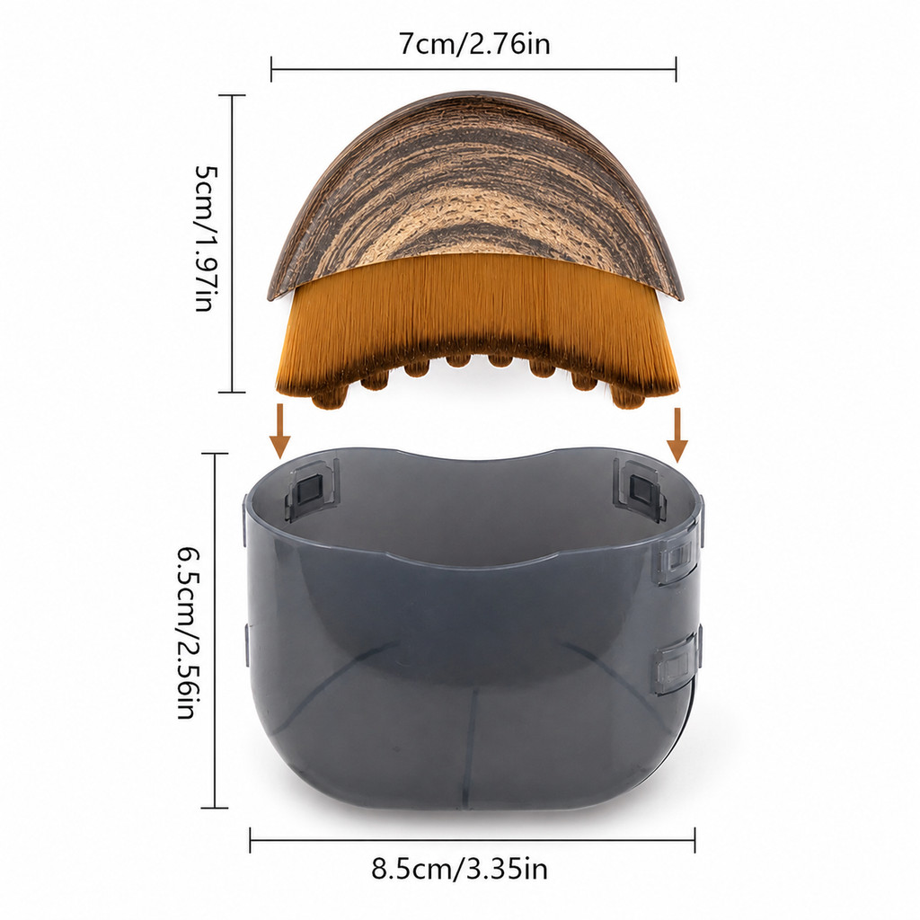 Escova Facial Ultramacia Para Drenagem Linfática-Aplicação De Limpeza , Massagem E Maquiagem A Seco Com Caixa De Armazen