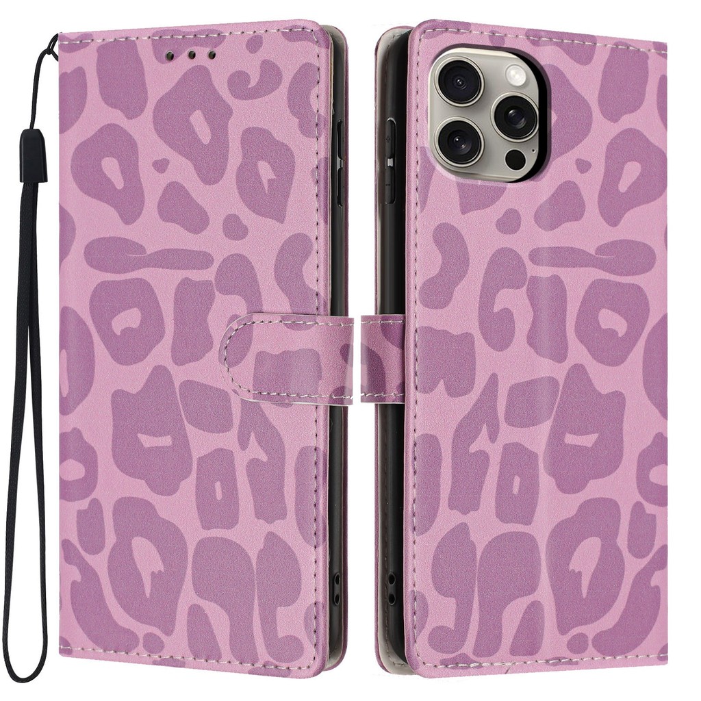 Compatível Com Samsung Galaxy A18 A17 A27 A37 A57 A08 A07 A06 A16 A26 A36 A56 A15 A25 A35 A55 Carteira De Couro Leopardo