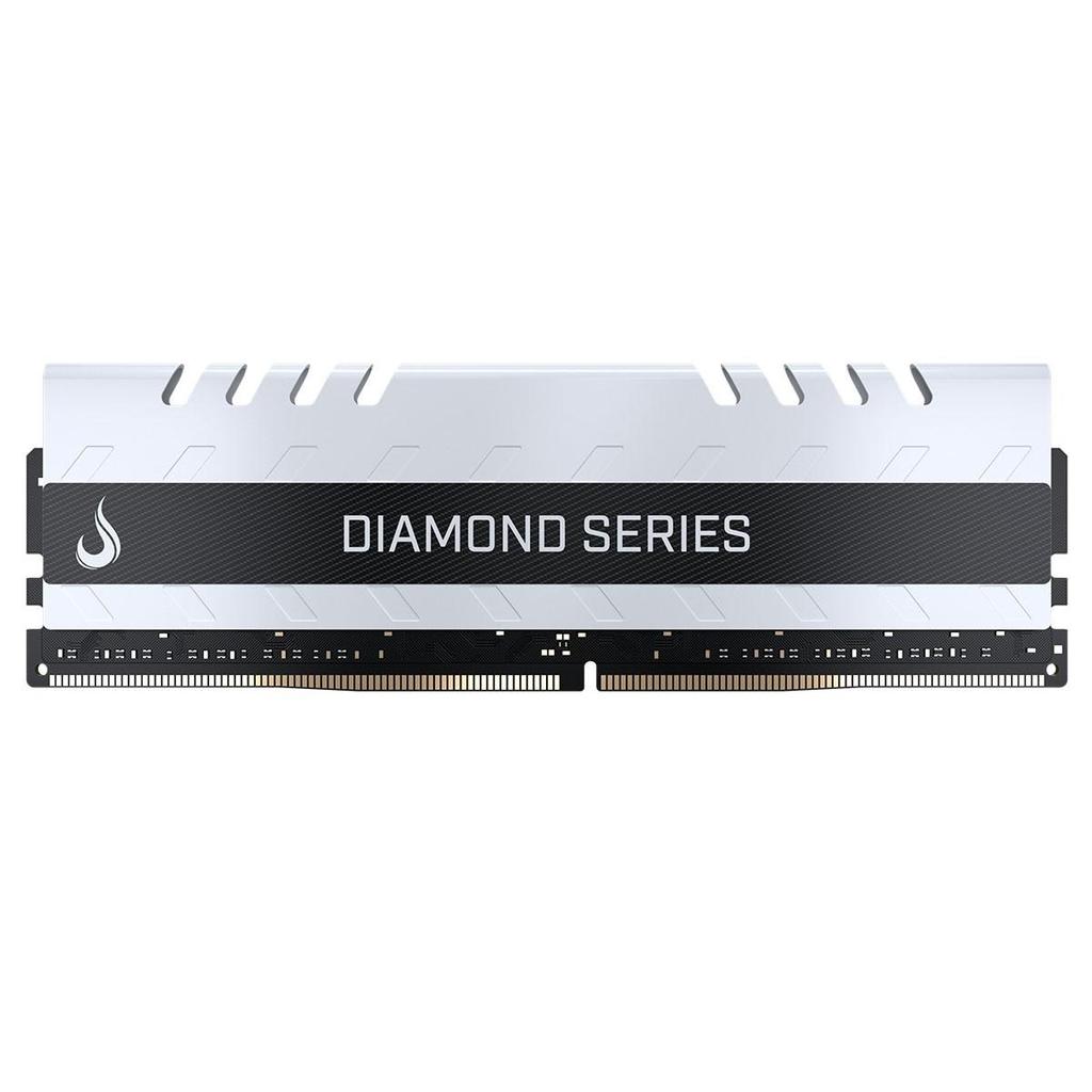 Memória DDR4 Rise Mode Diamond Series, 16GB, 3200MHz, Branca, RM-D4-16G-3200DW