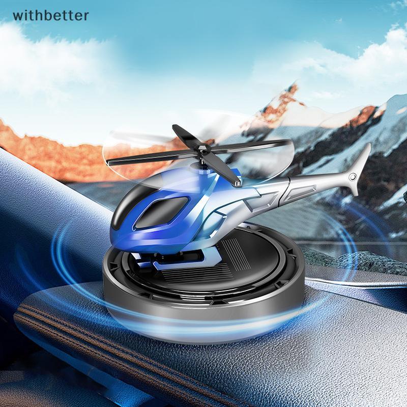 Carro Solar Fragrância Helicóptero Ambientador Painel Ornamentos Decoração Interior Rotativo Aroma Difusor