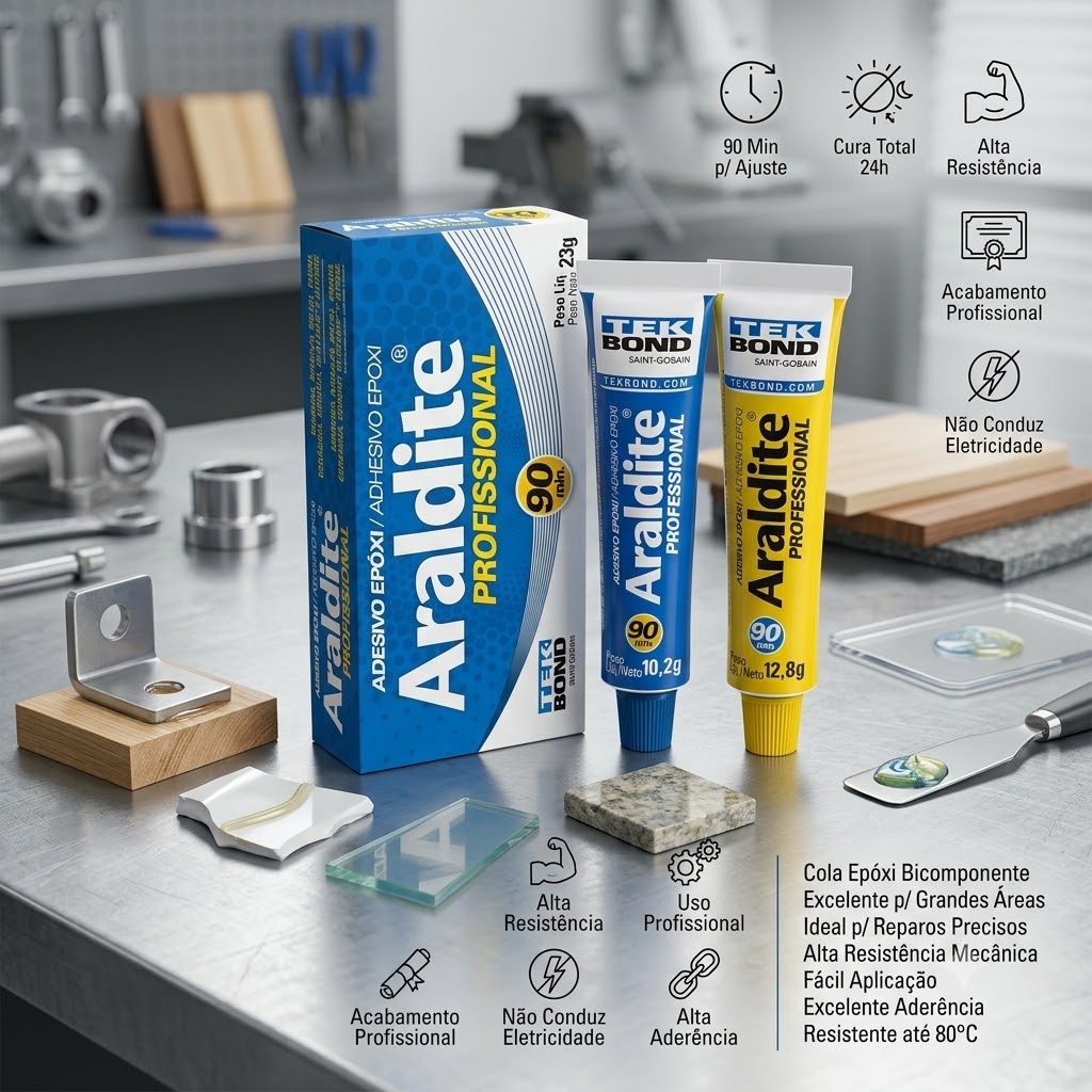 Cola Araldite Profissional 23 Gramas (90 Min)