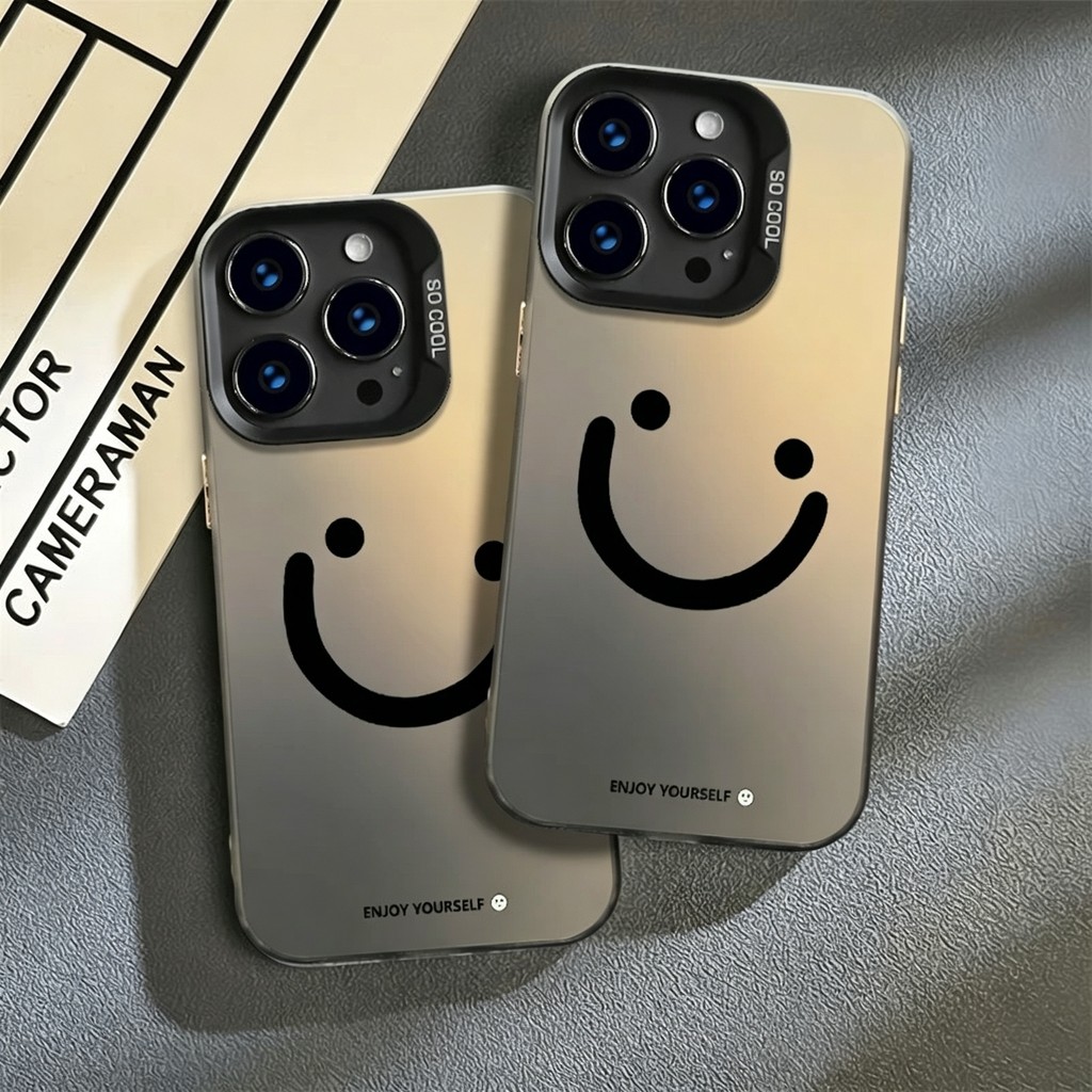 Smiley face Caso De Telefone Para Samsung A15 A54 A16 A06 A34 A23 A05 A55 A35 S24 S25 Plus Ultra Silicone Anti-impacto