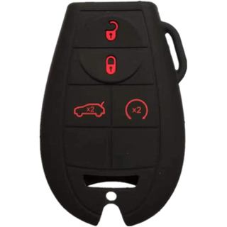 Capa Protetora de Silicone para Chave Remota de Entrada Sem Chave, Compatível com Jeep Grand Cherokee Commander Dodge Ch