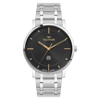 Relógio Technos Masculino Slim Prata - GL32AY/1P