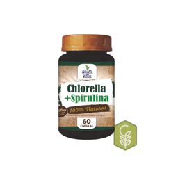 Chlorella + Spirulina 1400mg 60 Cápsulas - Multivitta