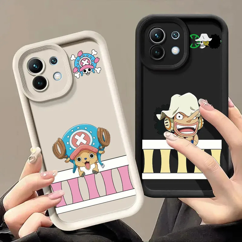 Capa de Silicone Fofa de Chopper, Usopp e Nami para Xiaomi 15T 14T 13T Pro 15 Ul