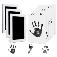 A Mão Não-Tóxica Kit De Impressão De Lembranças De Tinta Recém-Nascidos Impressão Manual de Pegada de Cão e Gato