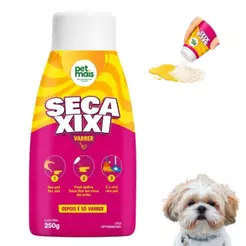 Pó Seca Xixi Cachorro Gato Sanitário Higiênico P/Varrer 250g