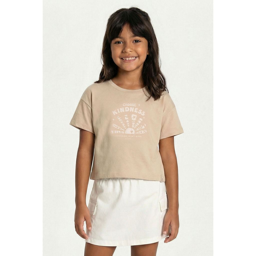 Conjunto Infantil Menina Sunshine Elian Bege