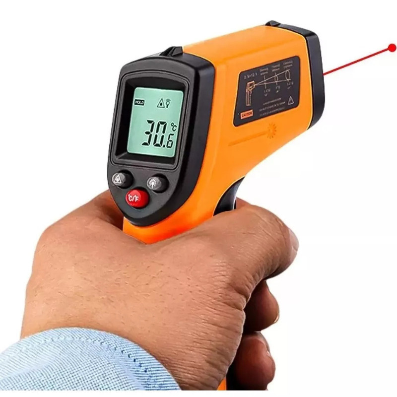 Termômetro Culinário Digital Infravermelho Laser -50°C a 400°C Primebras JISHOP