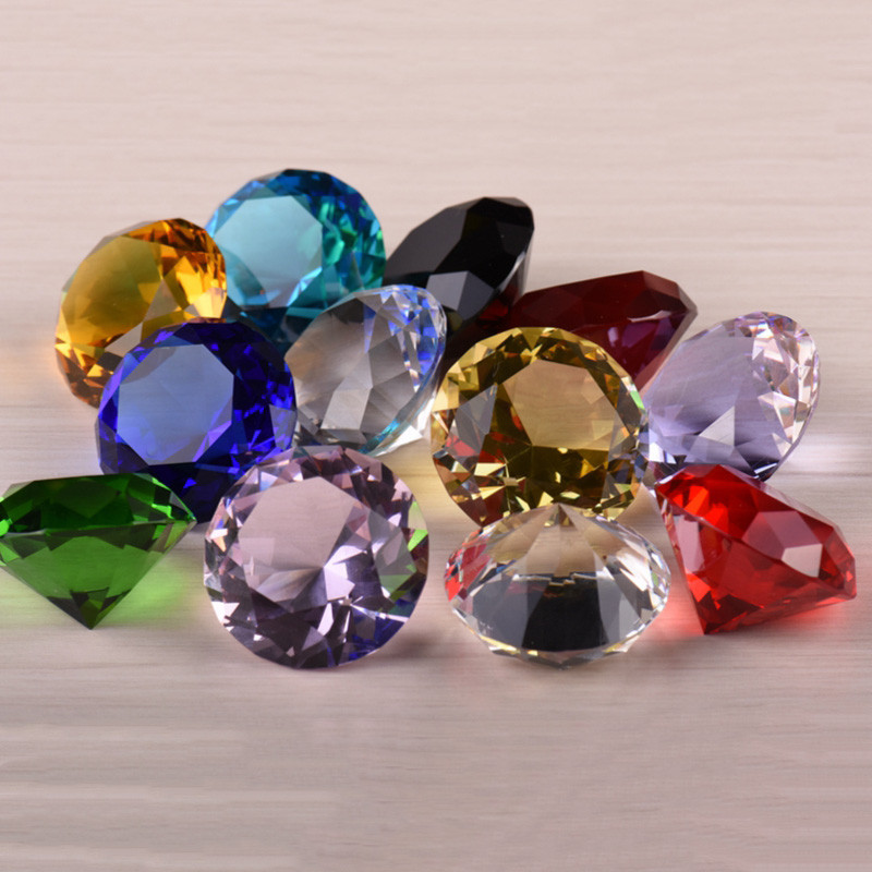 Ornamentos de diamante de cristal criativo Oversized solto diamante tiro adereços contador decorações vidro diamante Gem