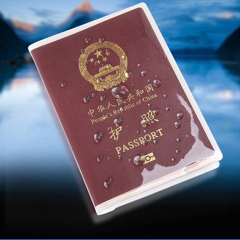 Capa Transparente Para Passaporte Decorador Em Sacos De Documentos À Prova D'água Protetora
