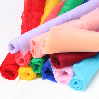 Tecido de Organza gaze roupas tecido vestido de casamento malha transparente Bud Puff saia janela tela véu tecido