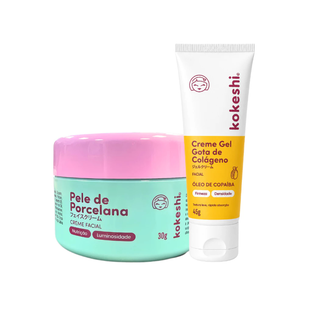 Kit Gota de Colágeno Pele de Porcelana Kokeshi Hidratação e Firmeza