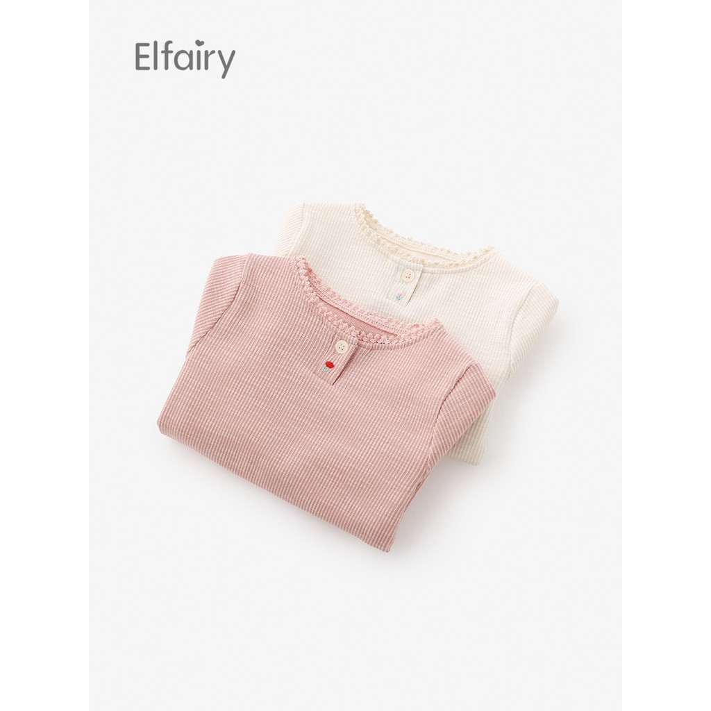 Elfiry crianças estilo japonês camiseta de manga comprida meninas camisa de fundo infantil primavera outono roupas bebê 