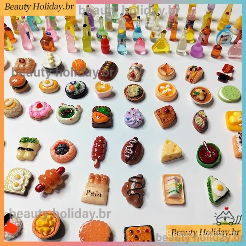 Miniatura Comida Bebida Boneca Cozinha Supermercado Casa De Boneca Miniatura Vários Modelos!