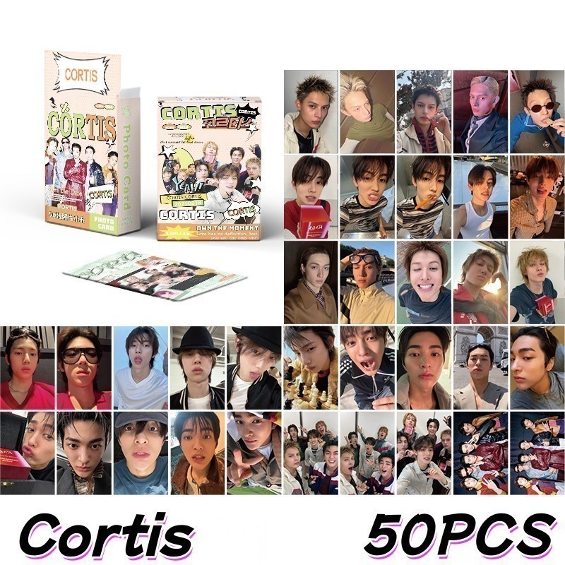30-124pcs CORTIS Laser Lomo Cards 2026 Saudações Da Temporada Cor Fora Das Linhas Cartões Fotográficos Holograficos KEON
