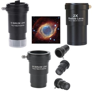 Barlow Lente 5X 3X 2X 50,8mm Para Telescópio Newtoniano Potencia Multiplicar Distância Focal Planeta