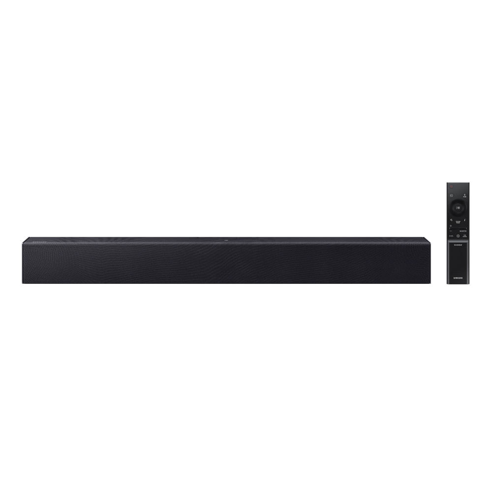 Soundbar Samsung HW-B400F, com 2.0 canais, Bluetooth, Subwoofer integrado e HDMI