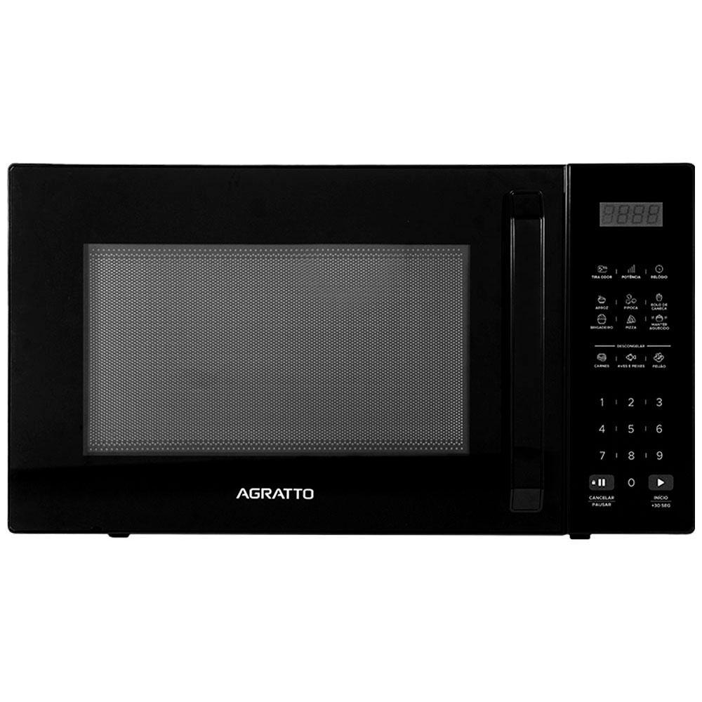 Micro-ondas Agratto 32 Litros, AMICO1N, 1400 Watts, Preto