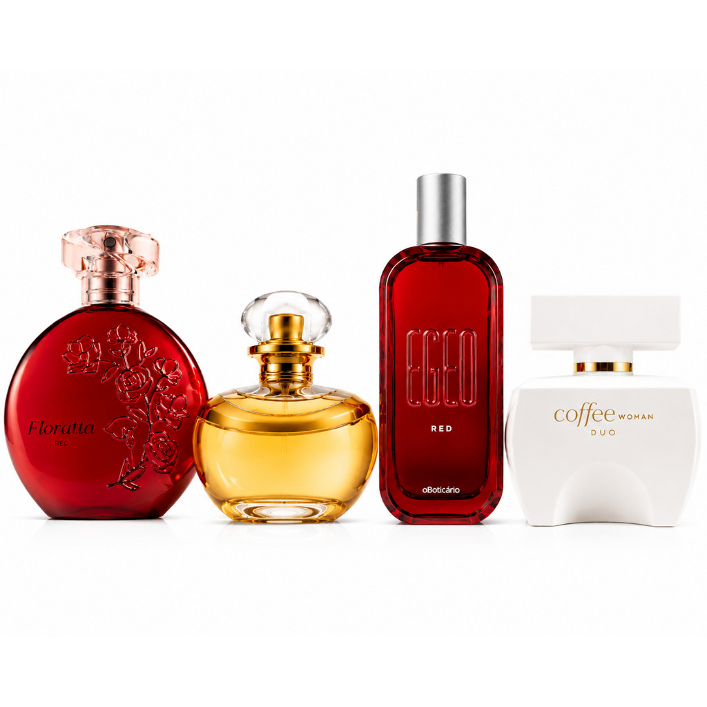 Kit 4 Perfumes Feminino Brasileiras Mulheres sofisticadas 100ml