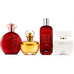 Kit 4 Perfumes Feminino Brasileiras Mulheres sofisticadas 100ml