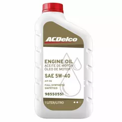 Óleo motor sintético SAE 5W40 API SN ACDelco 98550551