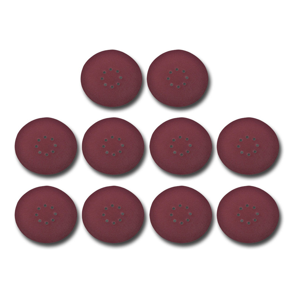 10 Disco Lixa Velcro 225mm Grão 180 Lixadeira Girafa Wagner