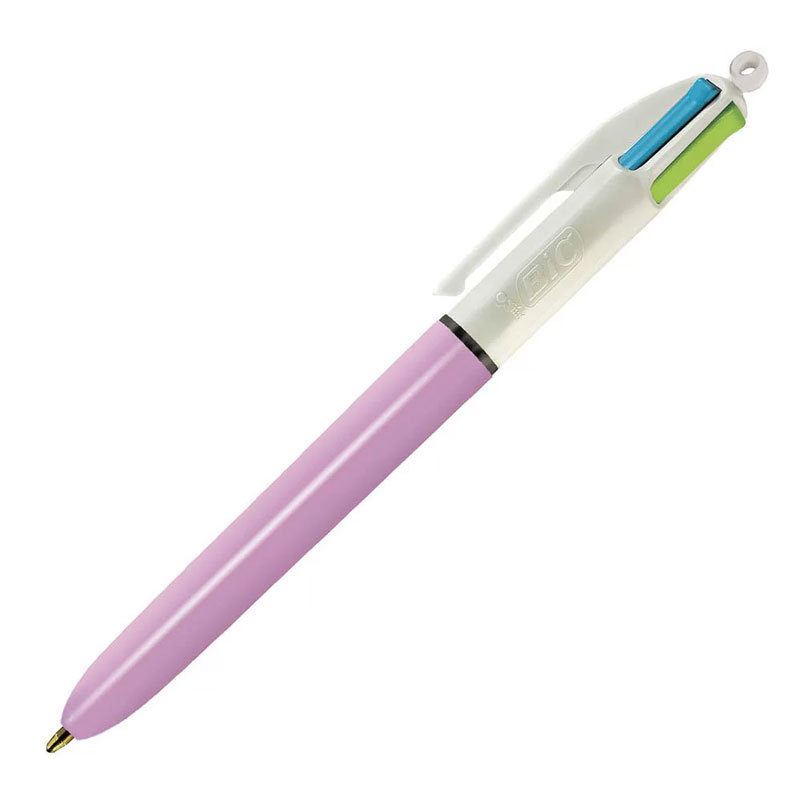 Caneta esferográfica 1.0 retrátil Refresh Rosa 4 cores Bic · foto 2