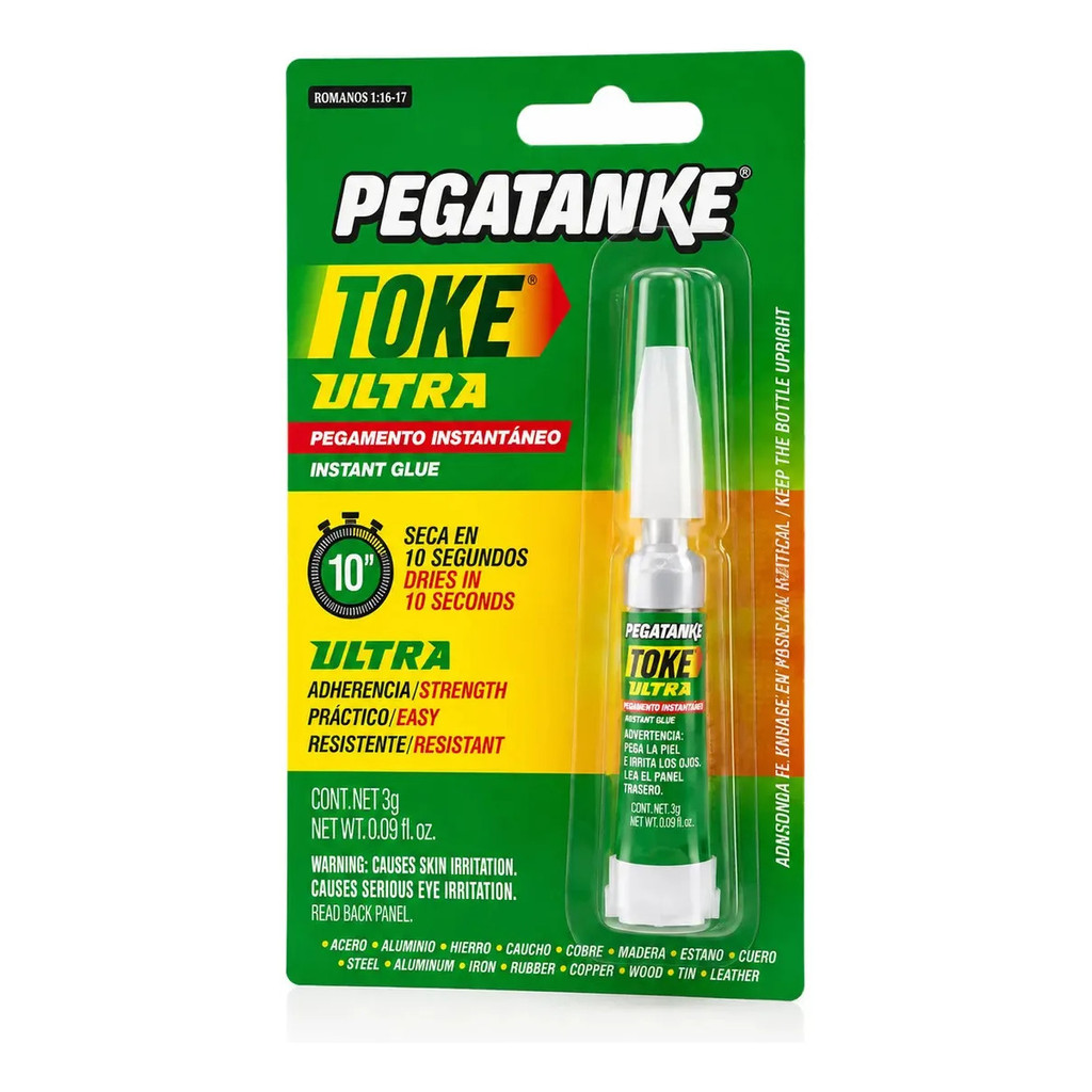 Cola Instantânea Pegatanke Toke Ultra 3g Cor Transparente