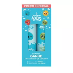 Kit Shampoo e Condicionador Hidratei Kids 200ml cada e Ganhe 1 Livrinho de Colorir