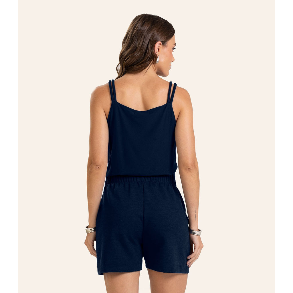 Blusa de Alça Feminina Endless. Azul — imagem 2 de 2