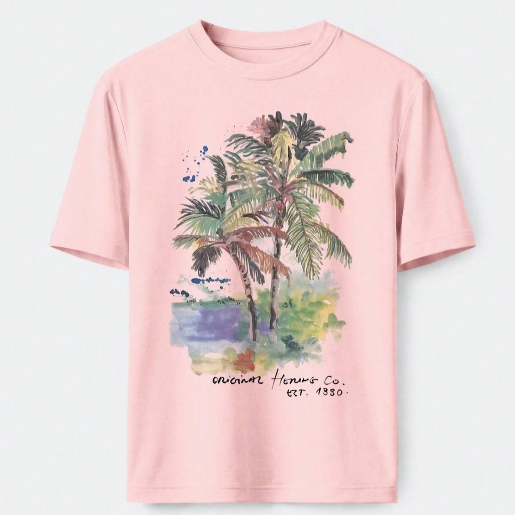 Camiseta Feminina Estampada Casual 100% Algodão Tecido Leve Macio Confortável Look Moderno Modelo:Original est 1880