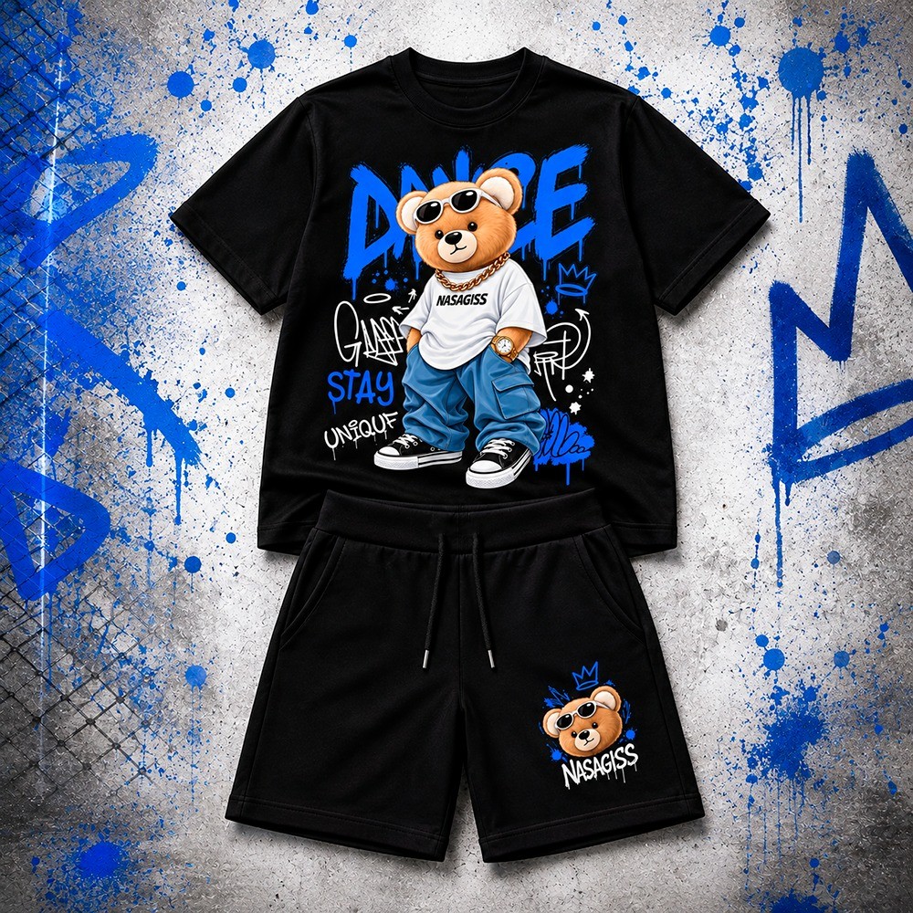 Kit infantil Conjunto Masculino Camsia Conjunto Infantil Kit Conjunto infantil Bermuda + Camisa Kids