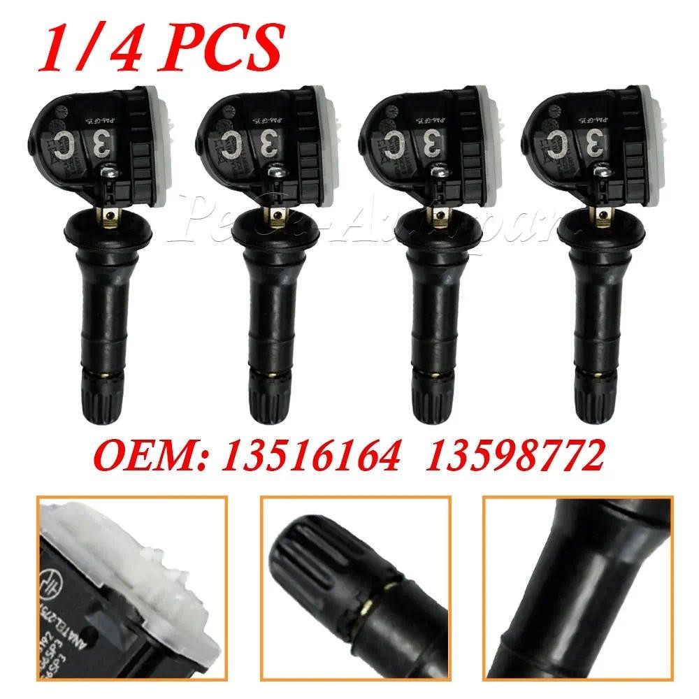 Novo 13516164 1/4 Pcs TPMS Sensor De Pressão Dos Pneus Para Chevrolet Equinox Malibu Silverado Spark GMC Sierra Terrain 