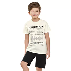 Conjunto Infantil Menino Music Elian Bege