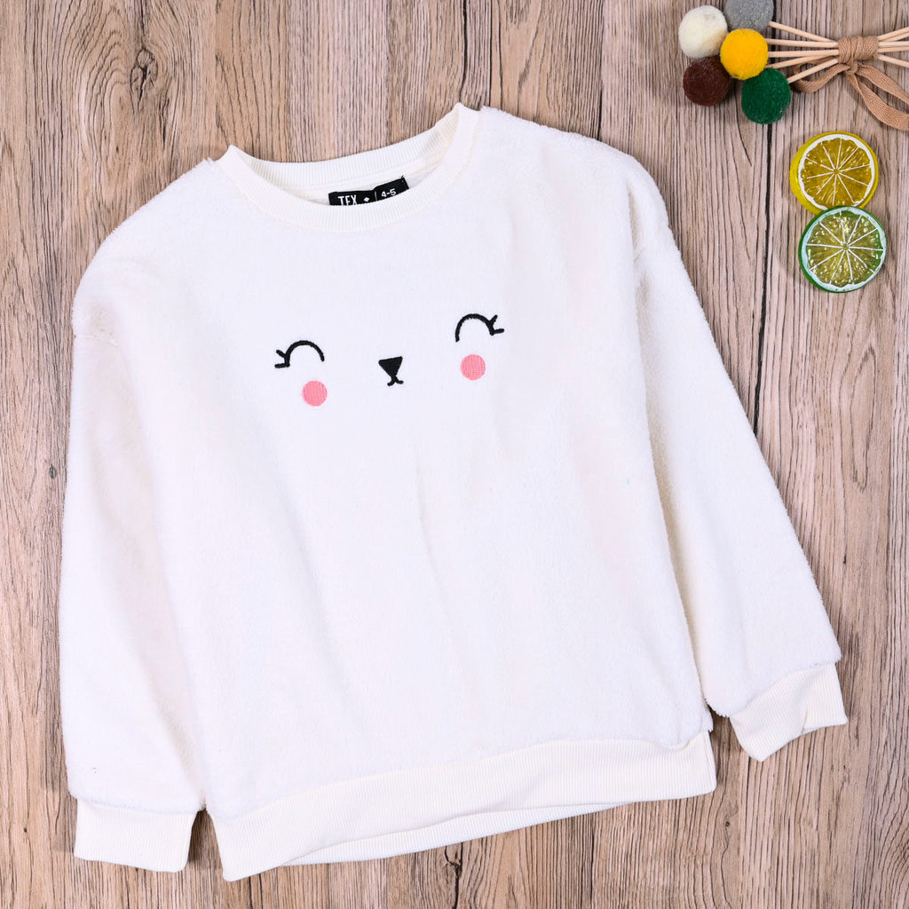 Comércio exterior europeu americano bebê menina primavera outono pelúcia manga comprida topo Coral velo camisola menina 
