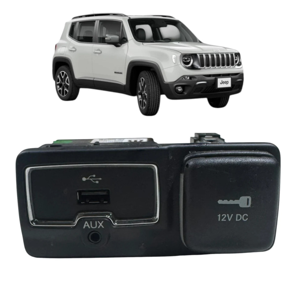 Tomada USB 12V DC Original Jeep Renegade 735604055