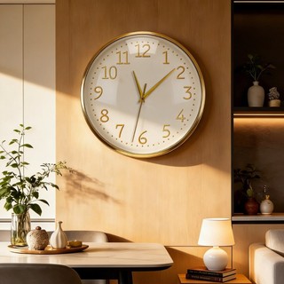 Moderno simples redondo relógio de parede sala de estar decoração relógio casa sala de jantar moda pendurado na parede r