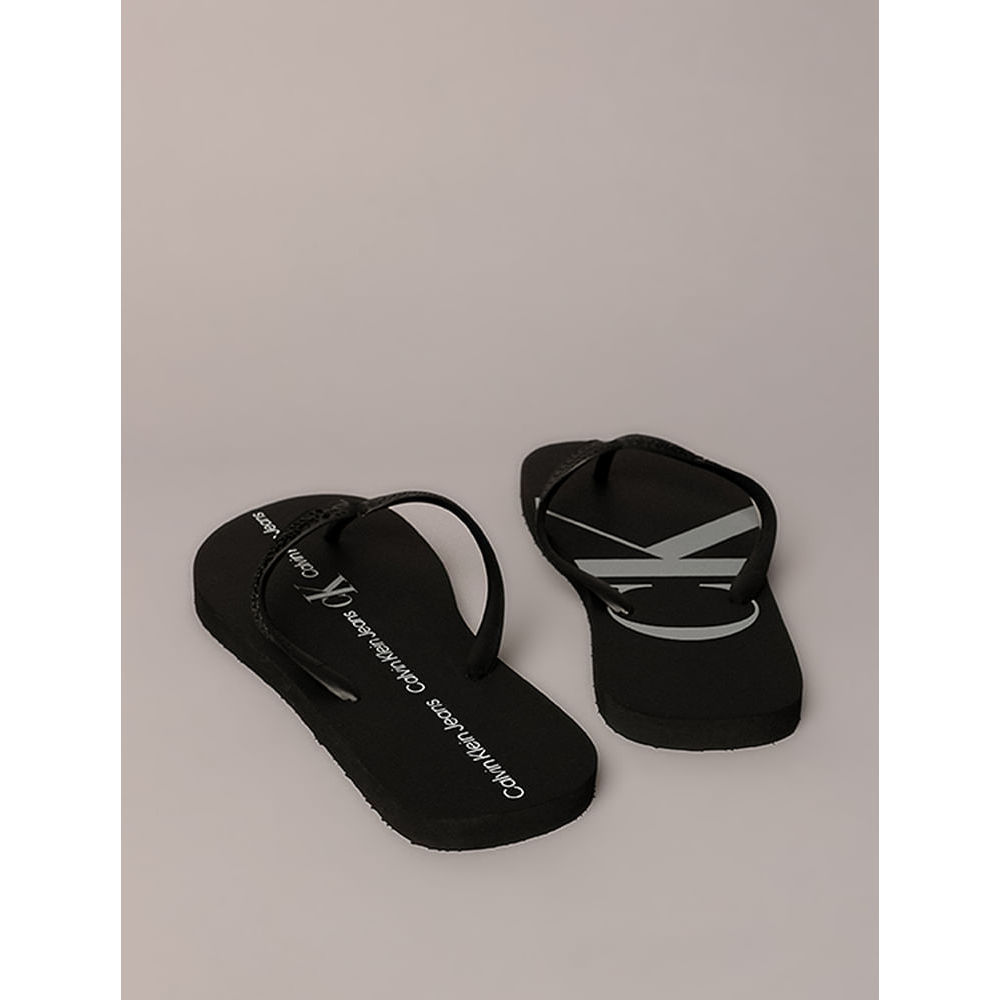 Chinelo Masculino Calvin Klein Jeans Com Logo - Preto — imagem 2 de 2