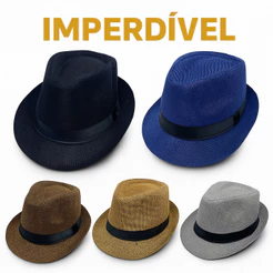 Chapéu Panama Fedora Estilo Malandro Pagodeiro